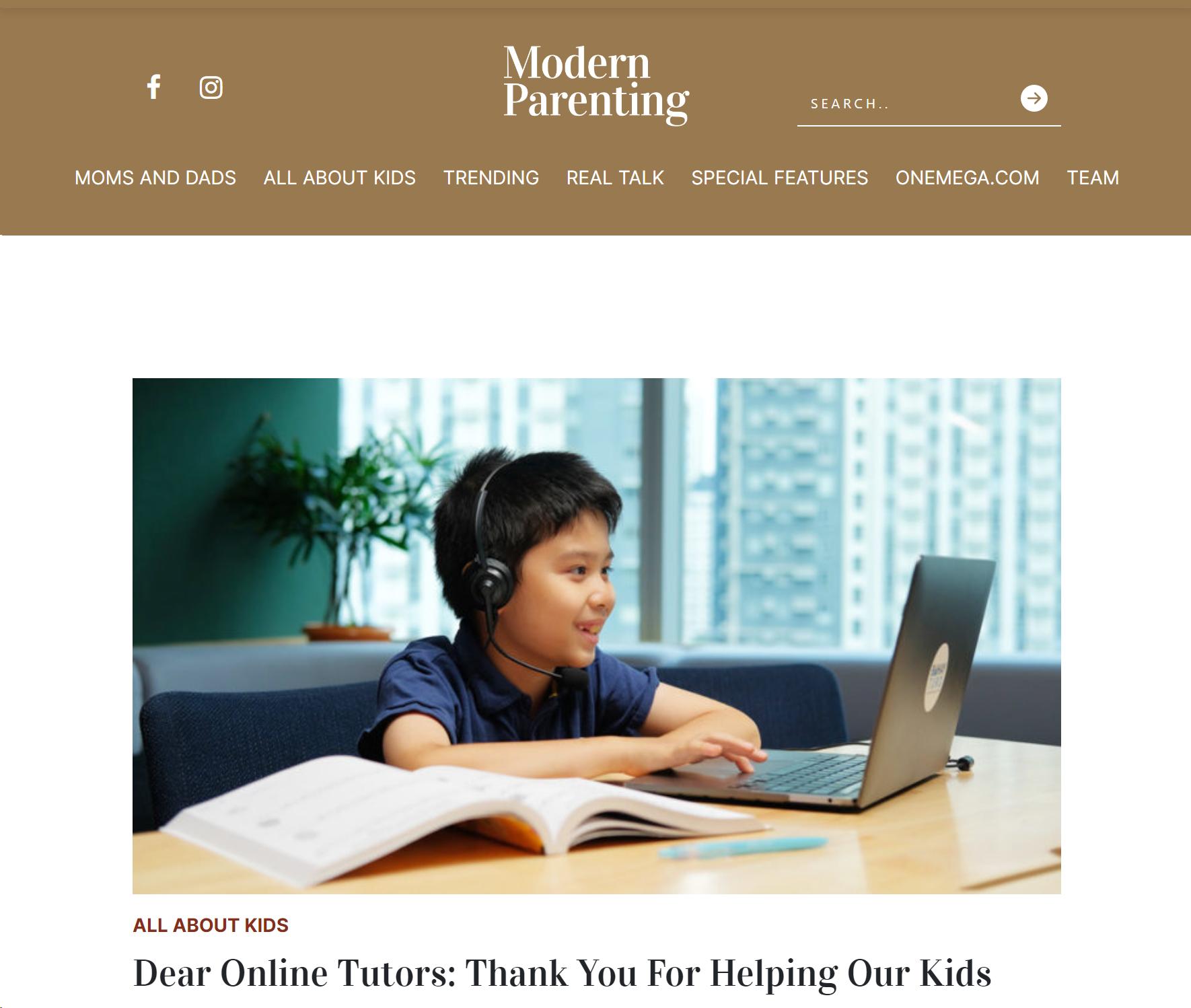 Modern Parenting Features Bahay Turo: Thank You For Helping Our Kids